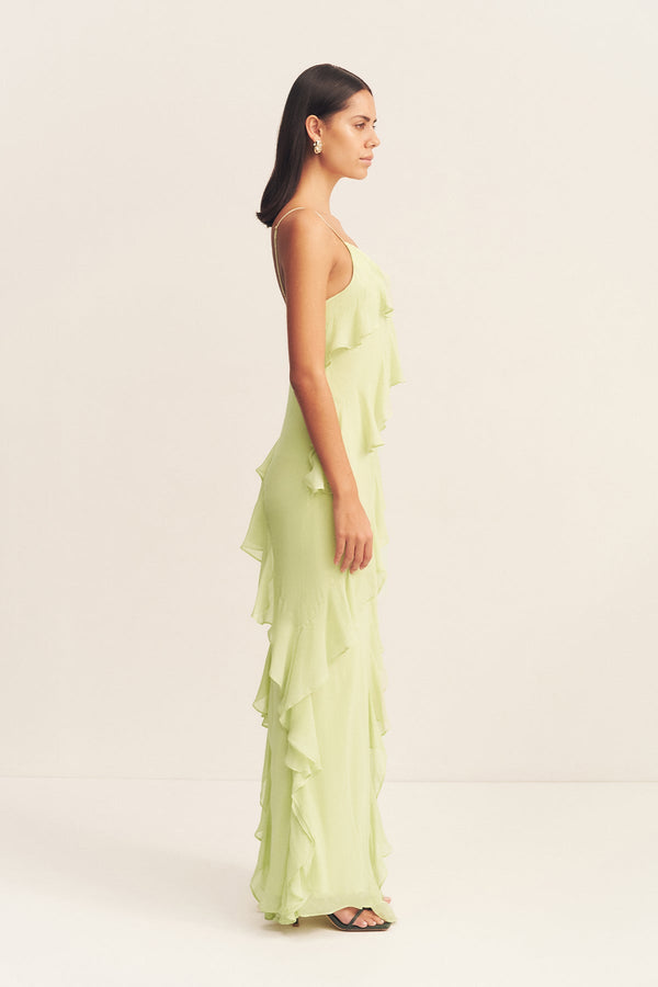 TORRES RUFFLE MAXI DRESS - MARGARITA_S