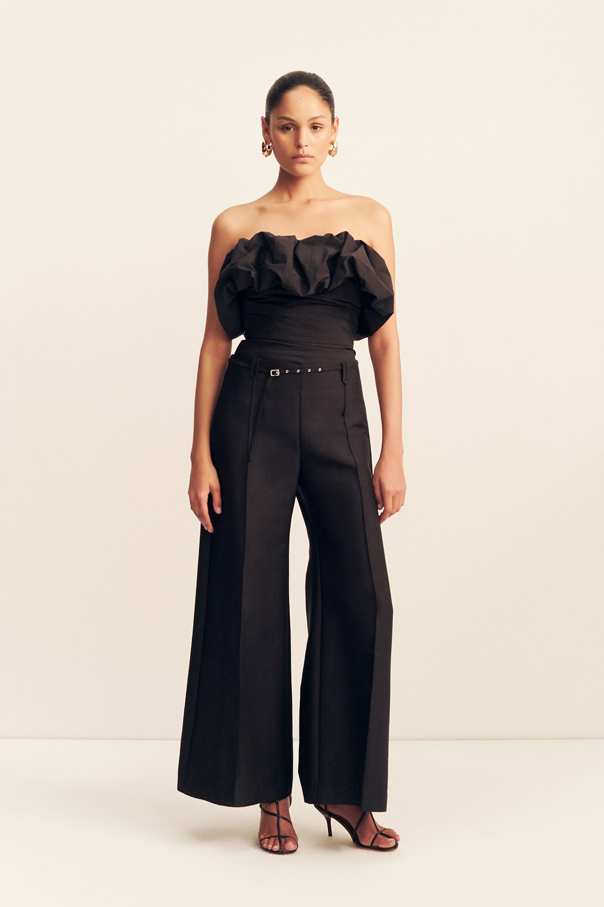 か*き様 【NONOYES】 Belted Pantsアソート Otis Wide Leg Belted Pant | Black | Pants | Shona Joy – Shona Joy US