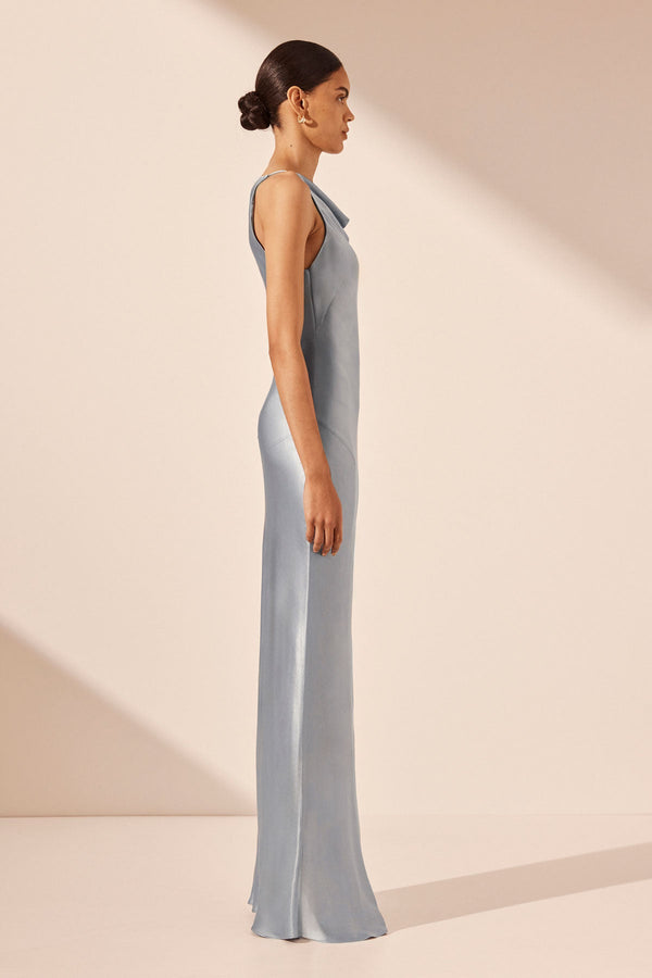 Shona Joy - La Lune High Neck Cowl Maxi Dress - Powder Blue - Bridesmaids Dress Shona Joy - La Lune High Neck Cowl Maxi Dress - Powder Blue - Bridesmaids Dress