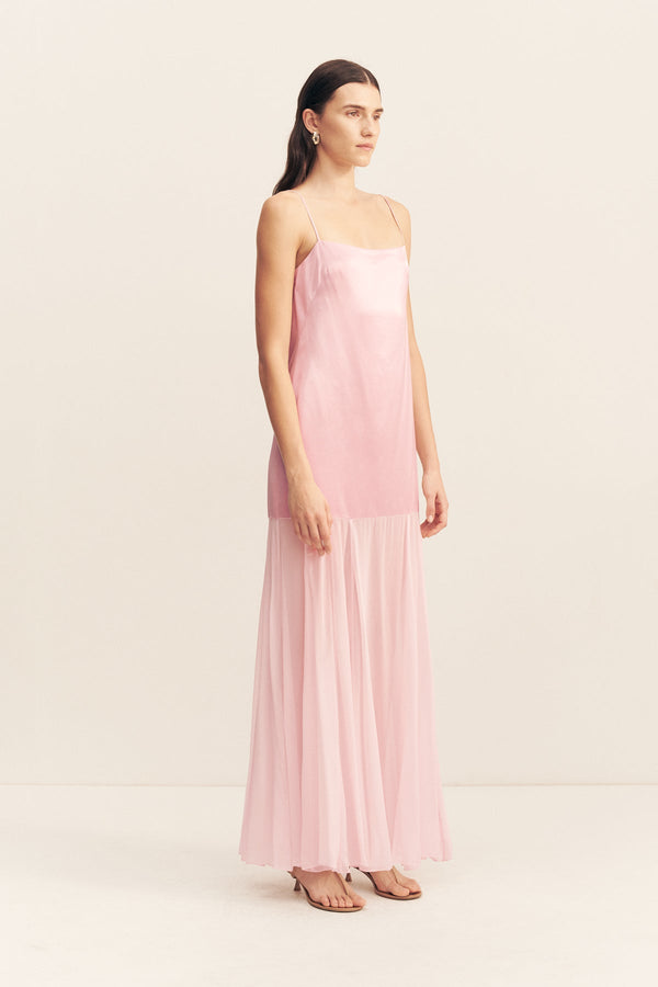 MORAYA DROPPED WAIST MAXI DRESS - FAIRYFLOSS