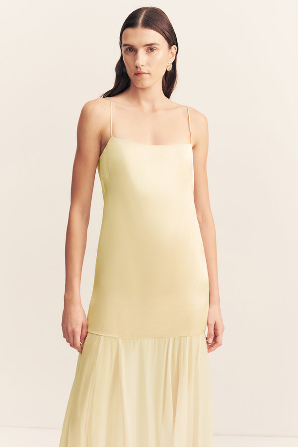 MORAYA DROPPED WAIST MAXI DRESS - SGROPPINO