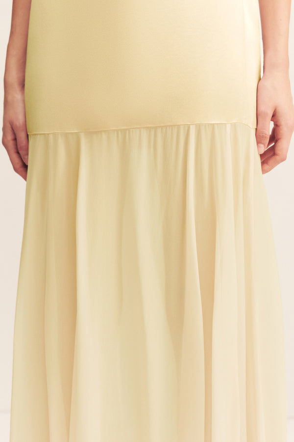 MORAYA DROPPED WAIST MAXI DRESS - SGROPPINO