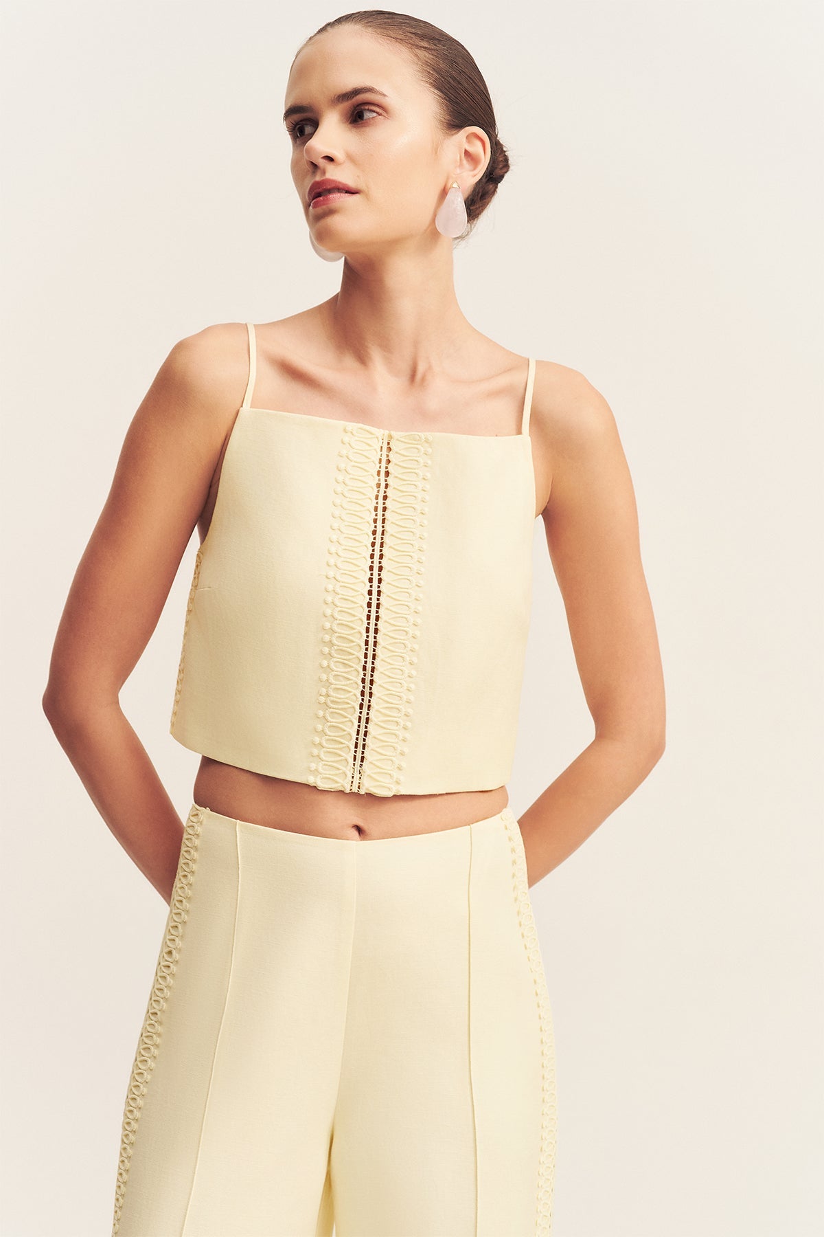 Wright Lace Cropped Cami | Zest | Tops | Shona Joy – Shona Joy US