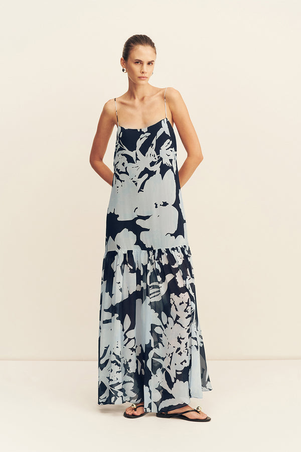 ALEYNA DROPPED WAIST MAXI DRESS
