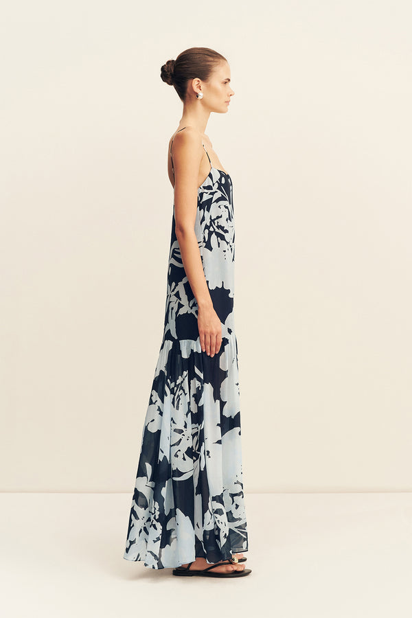 ALEYNA DROPPED WAIST MAXI DRESS