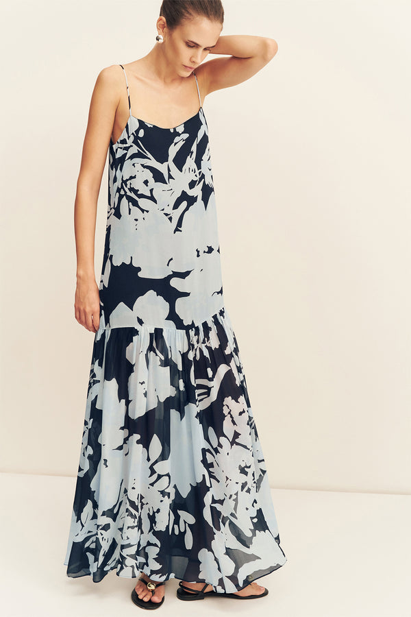 Aleyna Dropped Waist Maxi Dress