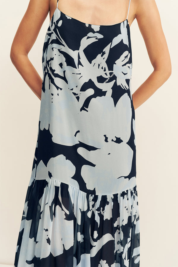 ALEYNA DROPPED WAIST MAXI DRESS