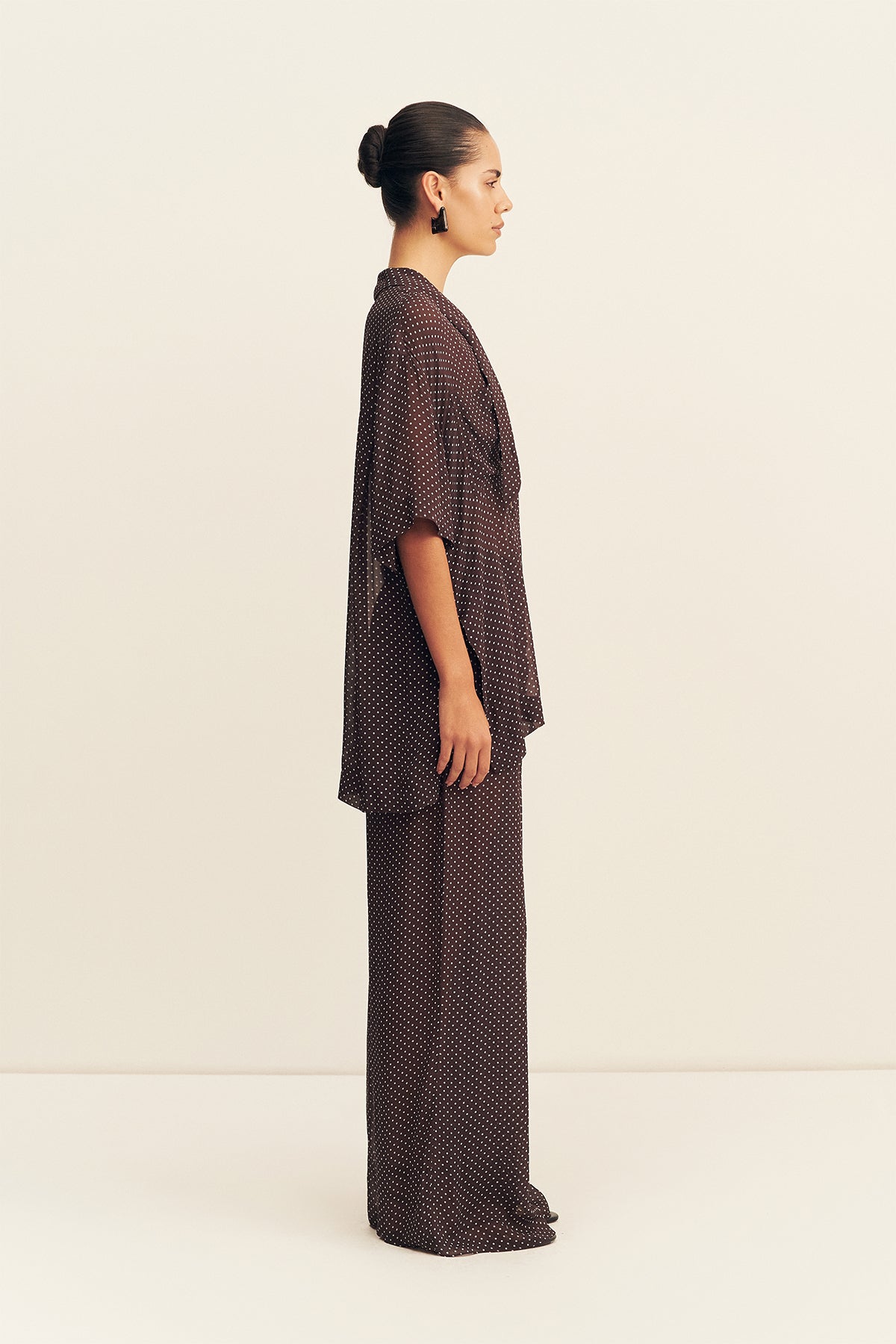 Maddox Drawstring Pant | Ristretto/Sky | Pants | Shona Joy – Shona