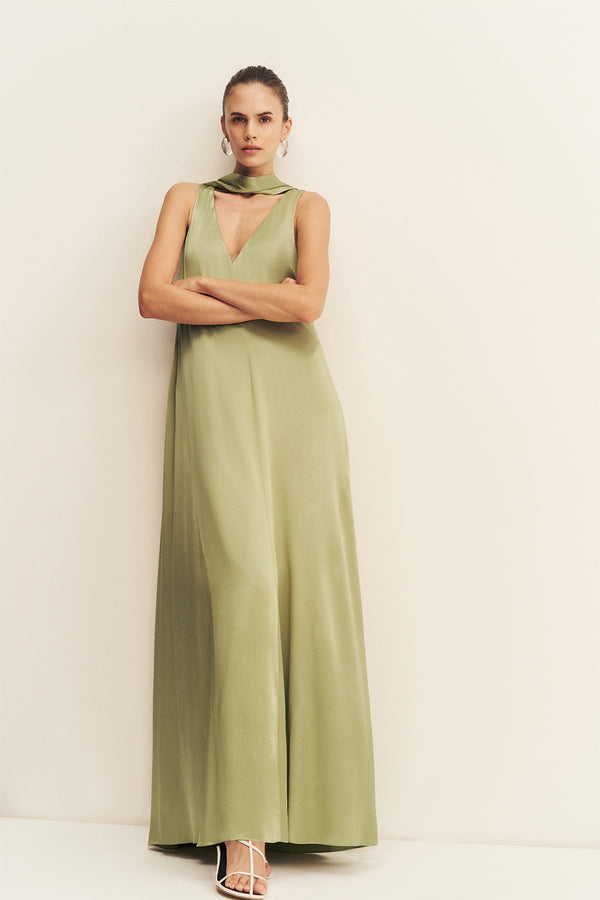 Shona Joy - La Lune Scarf Panelled Maxi Dress - Fern - Bridesmaids Dress Shona Joy - La Lune Scarf Panelled Maxi Dress - Fern - Bridesmaids Dress