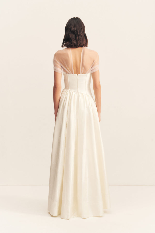 Shona Joy - Cirrus Tulle Bodysuit - Bridal Dress Shona Joy - Cirrus Tulle Bodysuit - Bridal Dress