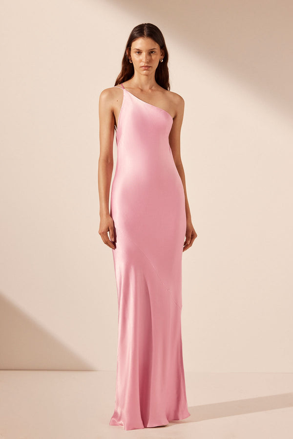satin cowl-back maxi dress SATIN BIAS COWL BACK MAXI | BLACK THIRD FORM