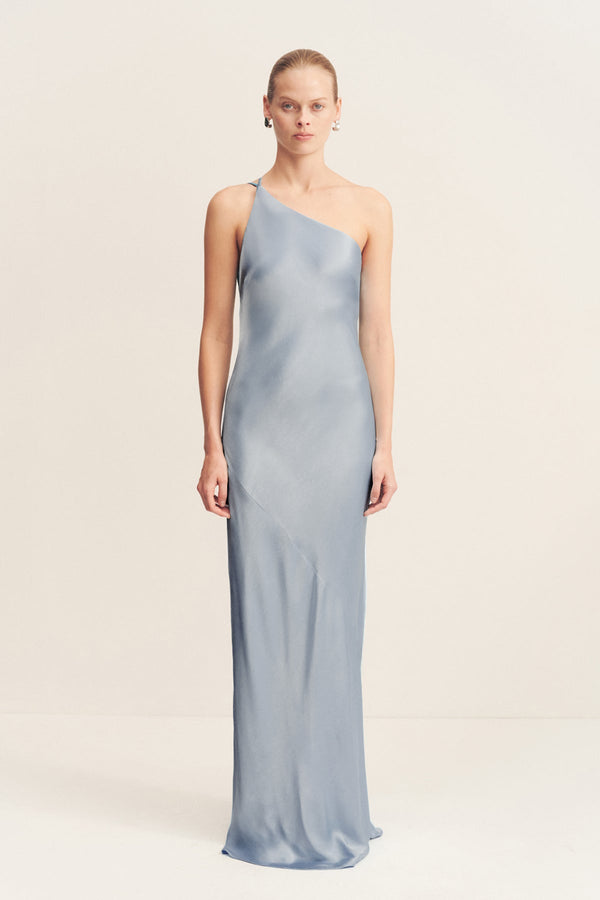 La Lune One Shoulder Cowl Back Maxi Dress | Powder Blue | Dresses | Shona Joy Shona Joy US La Lune One Shoulder Cowl Back Maxi Dress | Powder Blue | Dresses | Shona Joy Shona Joy US