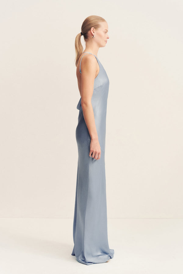 La Lune One Shoulder Cowl Back Maxi Dress | Powder Blue | Dresses | Shona Joy Shona Joy US La Lune One Shoulder Cowl Back Maxi Dress | Powder Blue | Dresses | Shona Joy Shona Joy US