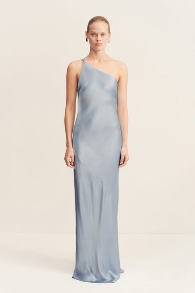 lna one shoulder dress LNA Holden Rib One Shoulder Dress in Yellow