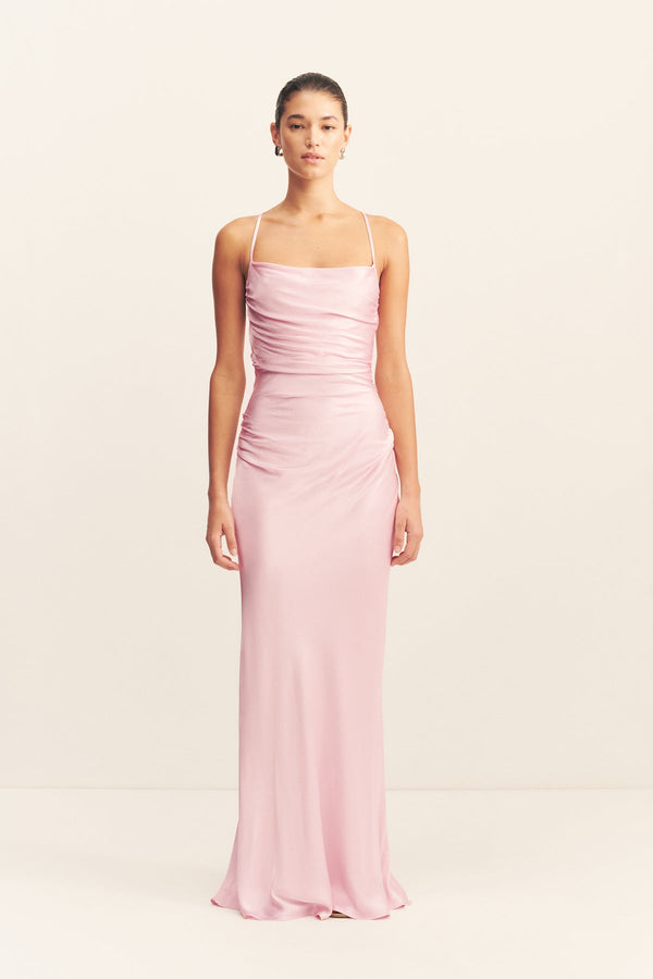 LA LUNE LACE BACK MAXI DRESS - BLOSSOM_F