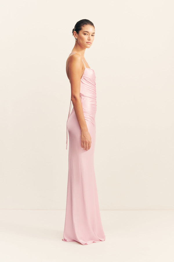 LA LUNE LACE BACK MAXI DRESS - BLOSSOM