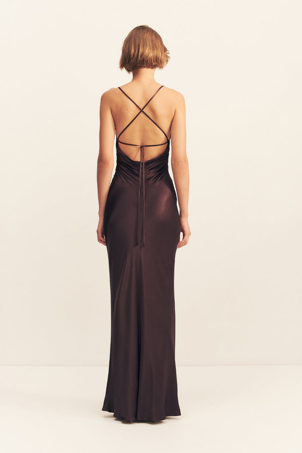 La Lune Lace Back Maxi Dress | Espresso | Dresses | Shona Joy Shona Joy US La Lune Lace Back Maxi Dress | Espresso | Dresses | Shona Joy Shona Joy US
