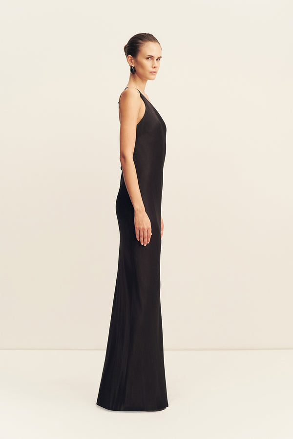 La Lune One Shoulder Cowl Back Maxi Dress | Black | Dresses | Shona Joy Shona Joy US La Lune One Shoulder Cowl Back Maxi Dress | Black | Dresses | Shona Joy Shona Joy US