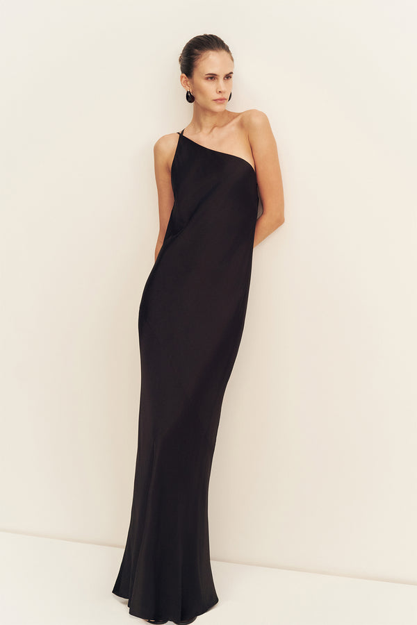La Lune One Shoulder Cowl Back Maxi Dress | Black | Dresses | Shona Joy Shona Joy US La Lune One Shoulder Cowl Back Maxi Dress | Black | Dresses | Shona Joy Shona Joy US