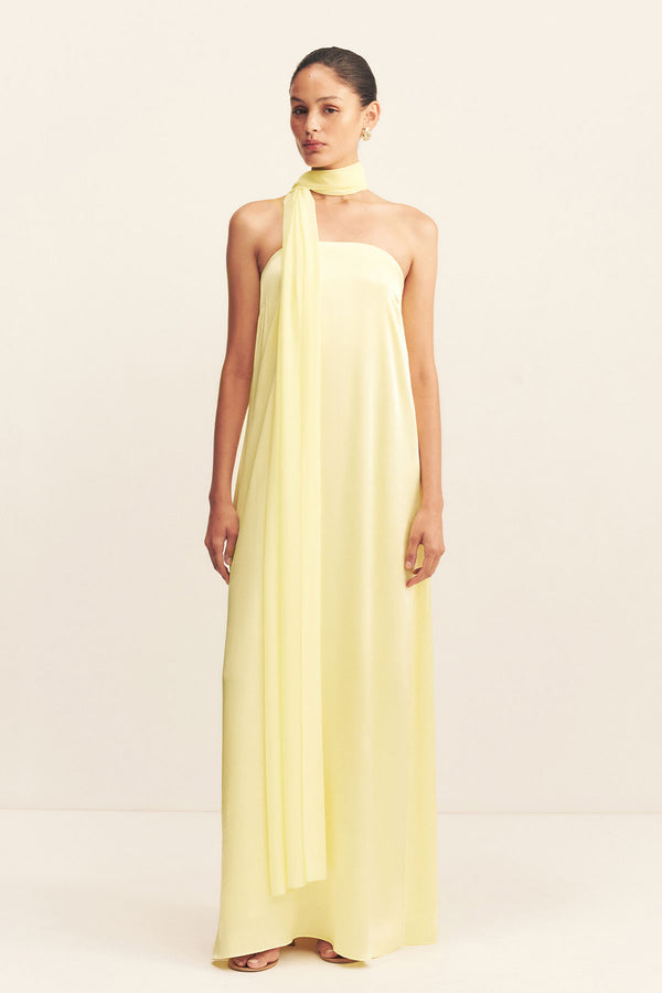 Shona Joy - La Lune Strapless Column Maxi Dress - Lemon - Bridesmaids Dress Shona Joy - La Lune Strapless Column Maxi Dress - Lemon - Bridesmaids Dress