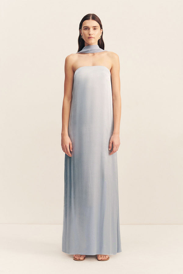 LUCENT SCARF - POWDER BLUE_F