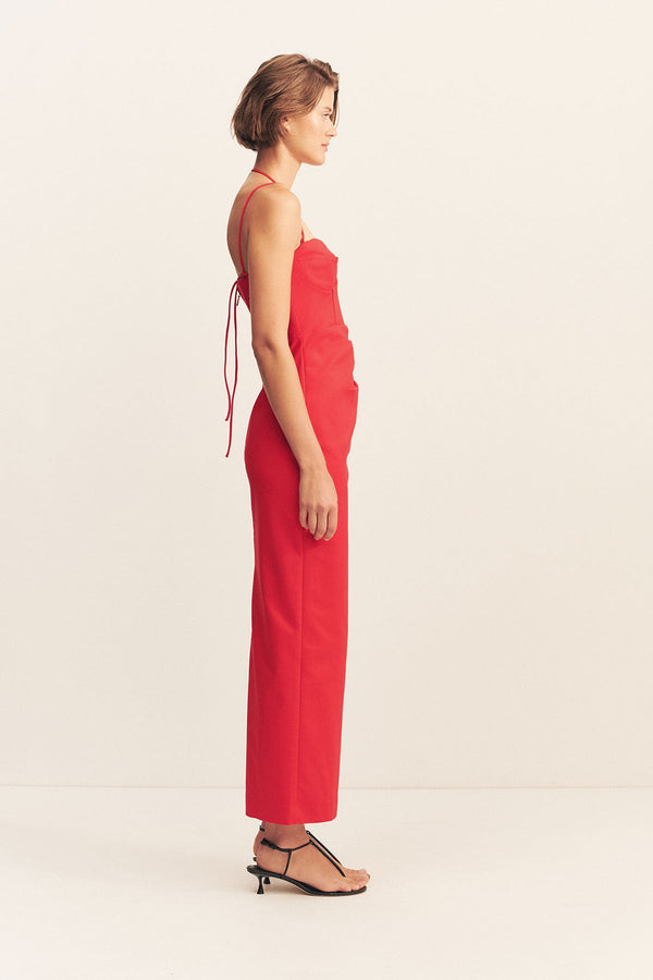 LANI BUSTIER MAXI DRESS - CHILLI_S