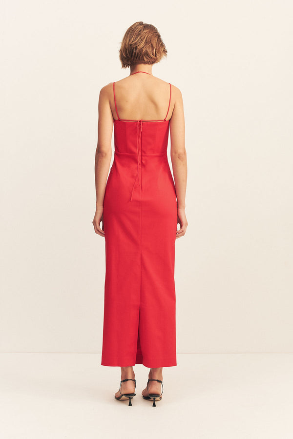 LANI BUSTIER MAXI DRESS - CHILLI_B