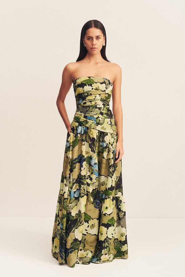 Weyes Strapless Tiered Maxi Dress | Botanical Floral | Dresses | Shona Joy Shona Joy US Weyes Strapless Tiered Maxi Dress | Botanical Floral | Dresses | Shona Joy Shona Joy US