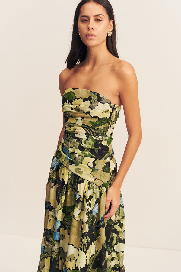 Weyes Strapless Tiered Maxi Dress | Botanical Floral | Dresses | Shona Joy Shona Joy US Weyes Strapless Tiered Maxi Dress | Botanical Floral | Dresses | Shona Joy Shona Joy US