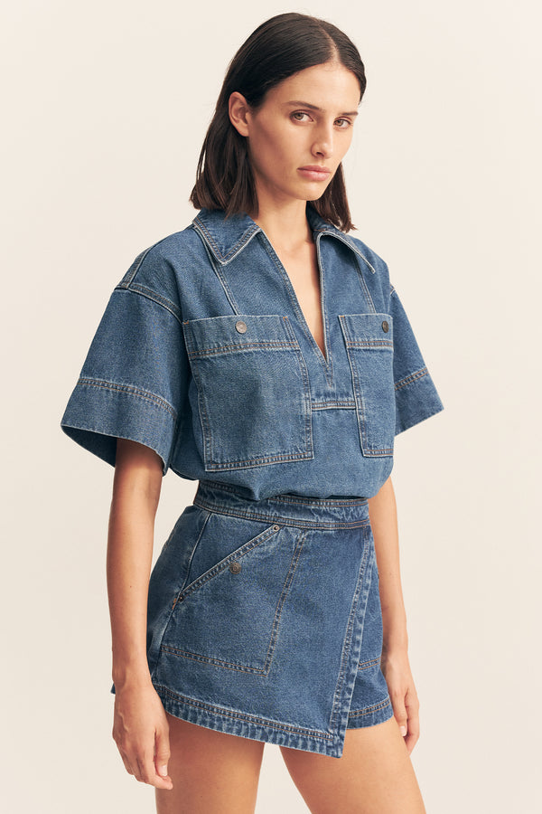 RAQUEL WRAP DETAIL SKORT