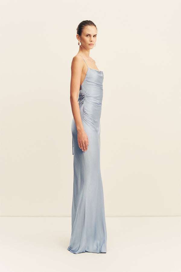 La Lune Lace Back Maxi Dress | Powder Blue | Dresses | Shona Joy Shona Joy US La Lune Lace Back Maxi Dress | Powder Blue | Dresses | Shona Joy Shona Joy US