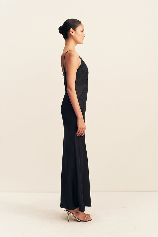 Shona Joy - Simona Lace Slip Maxi Dress - Black Shona Joy - Simona Lace Slip Maxi Dress - Black