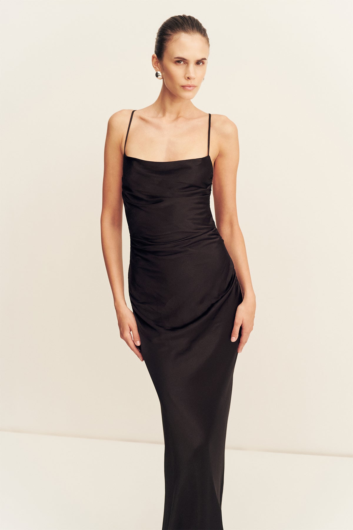 La Lune Lace Back Maxi Dress | Black | Dresses | Shona Joy – Shona