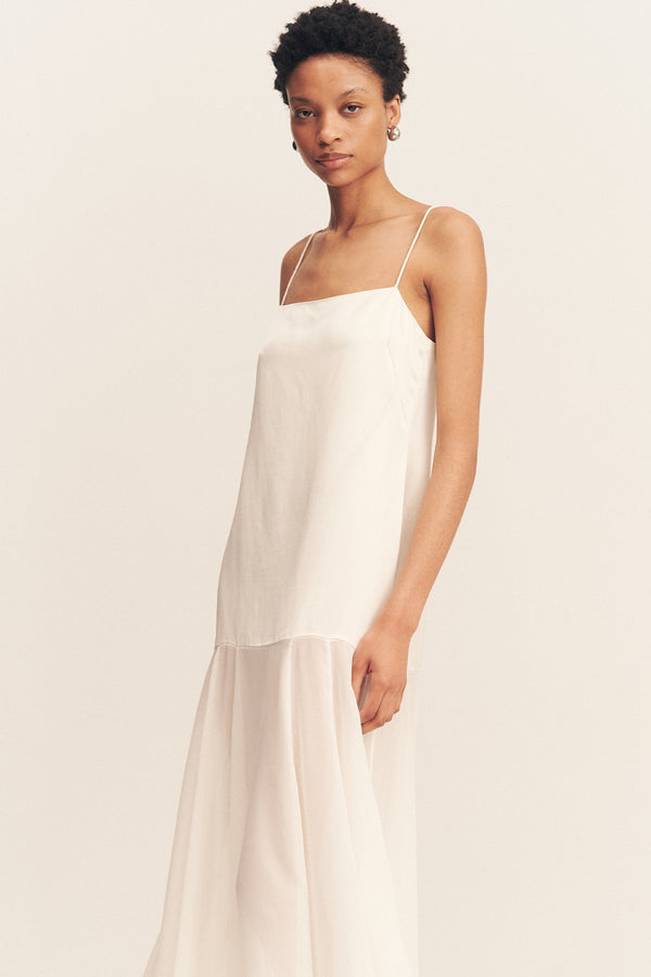 MORAYA DROPPED WAIST MAXI DRESS - IVORY_D