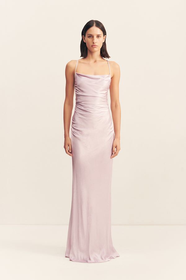 LA LUNE LACE BACK MAXI DRESS - LILAC_F