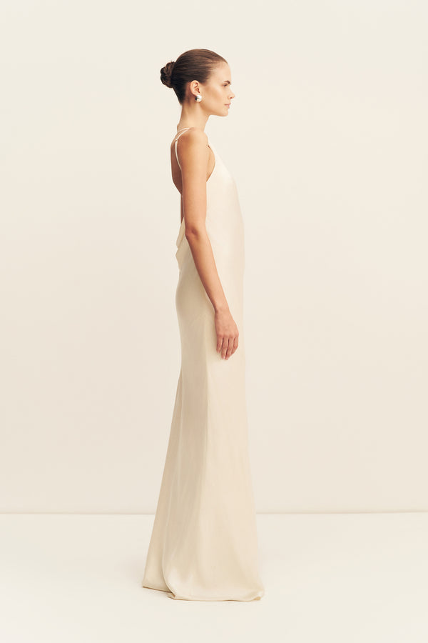 La Lune One Shoulder Cowl Back Maxi Dress | Cream | Dresses | Shona Joy Shona Joy US La Lune One Shoulder Cowl Back Maxi Dress | Cream | Dresses | Shona Joy Shona Joy US
