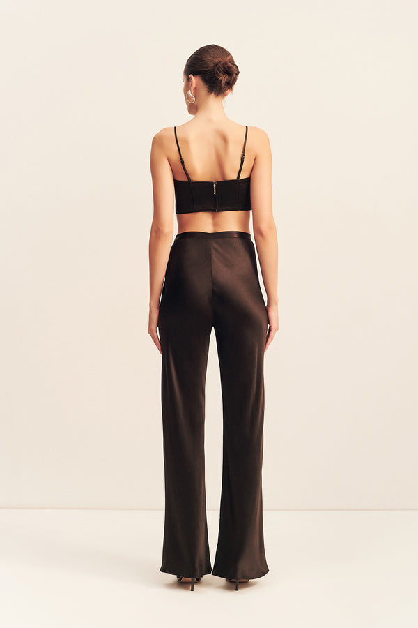 LA LUNE BIAS CUT PANT - BLACK
