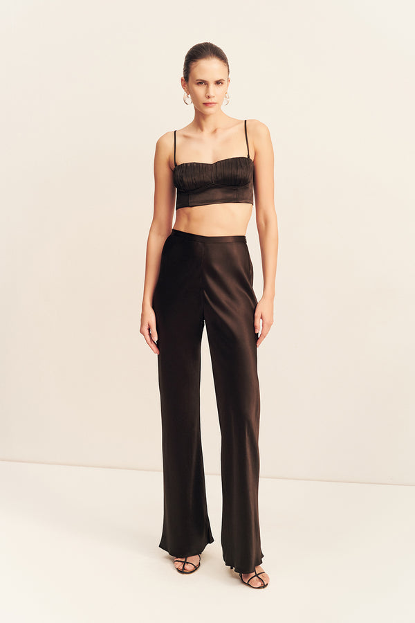 LA LUNE BIAS CUT PANT - BLACK
