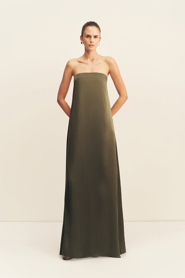 LA LUNE STRAPLESS COLUMN MAXI DRESS | FOREST | DRESSES | SHONA JOY Shona Joy US LA LUNE STRAPLESS COLUMN MAXI DRESS | FOREST | DRESSES | SHONA JOY Shona Joy US