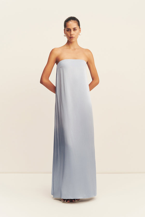 Shona Joy - La Lune Strapless Column Maxi Dress - Powder Blue - Bridesmaids Dress Shona Joy - La Lune Strapless Column Maxi Dress - Powder Blue - Bridesmaids Dress