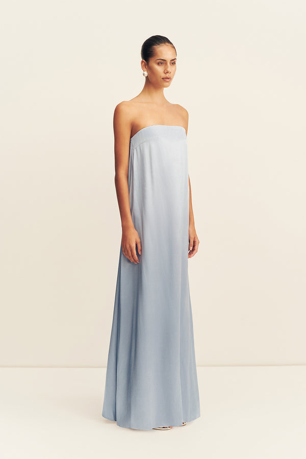 Shona Joy - La Lune Strapless Column Maxi Dress - Powder Blue - Bridesmaids Dress Shona Joy - La Lune Strapless Column Maxi Dress - Powder Blue - Bridesmaids Dress
