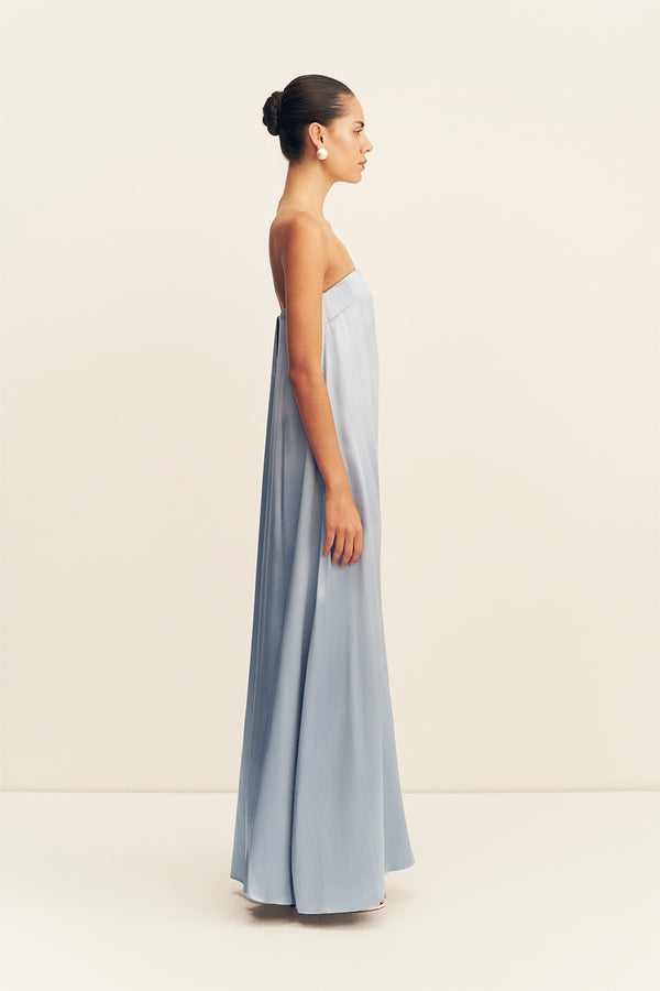 Shona Joy - La Lune Strapless Column Maxi Dress - Powder Blue - Bridesmaids Dress Shona Joy - La Lune Strapless Column Maxi Dress - Powder Blue - Bridesmaids Dress