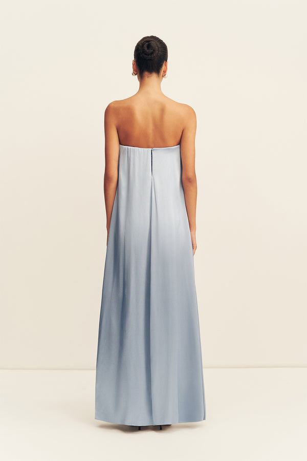 LA LUNE STRAPLESS COLUMN MAXI DRESS | POWDER BLUE | DRESSES | SHONA JOY Shona Joy US LA LUNE STRAPLESS COLUMN MAXI DRESS | POWDER BLUE | DRESSES | SHONA JOY Shona Joy US
