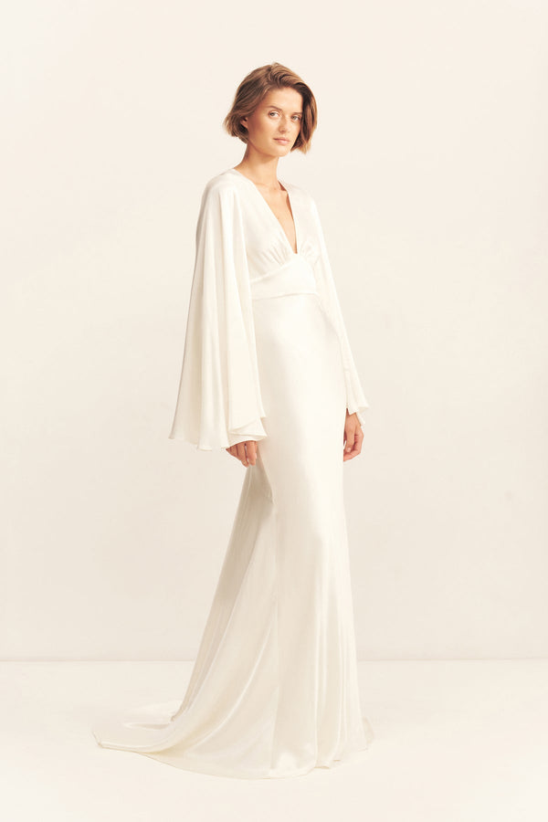 LA LUNE BACKLESS GOWN - WHITE_A