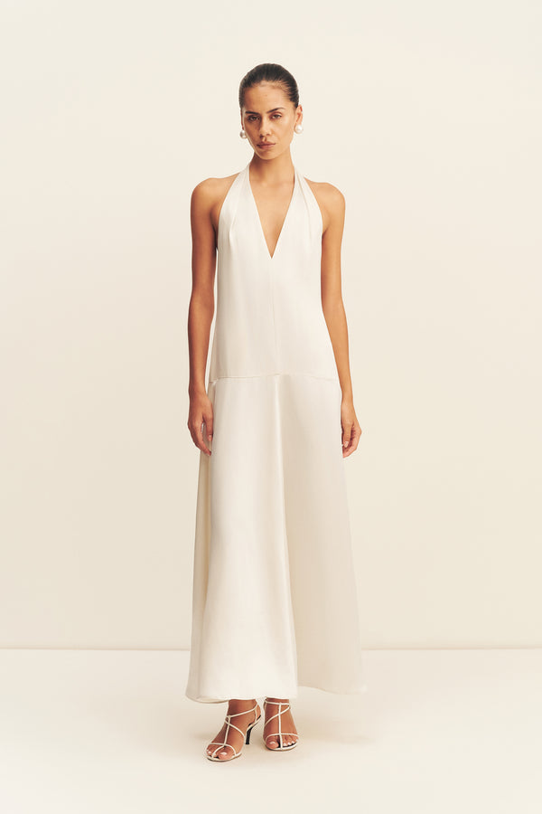 Savanna Halter Open Back Maxi Dress | Pearl | Dresses | Shona Joy Shona Joy US Savanna Halter Open Back Maxi Dress | Pearl | Dresses | Shona Joy Shona Joy US