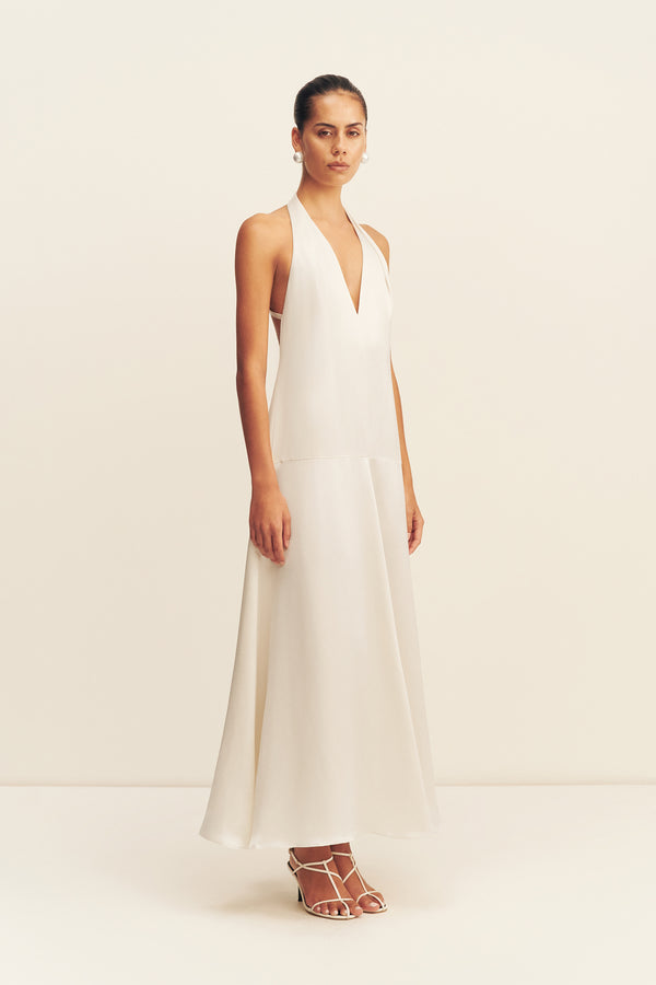 Savanna Halter Open Back Maxi Dress | Pearl | Dresses | Shona Joy Shona Joy US Savanna Halter Open Back Maxi Dress | Pearl | Dresses | Shona Joy Shona Joy US