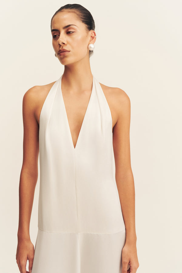 Savanna Halter Open Back Maxi Dress | Pearl | Dresses | Shona Joy Shona Joy US Savanna Halter Open Back Maxi Dress | Pearl | Dresses | Shona Joy Shona Joy US