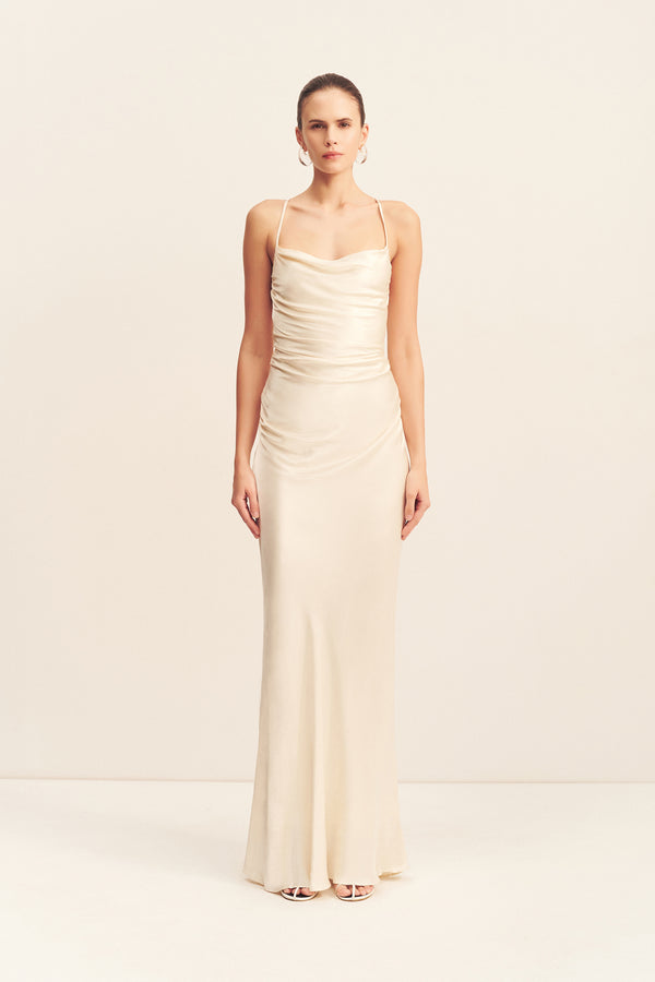 Shona Joy - La Lune Lace Back Maxi Dress - Cream - Bridesmaids Dress Shona Joy - La Lune Lace Back Maxi Dress - Cream - Bridesmaids Dress