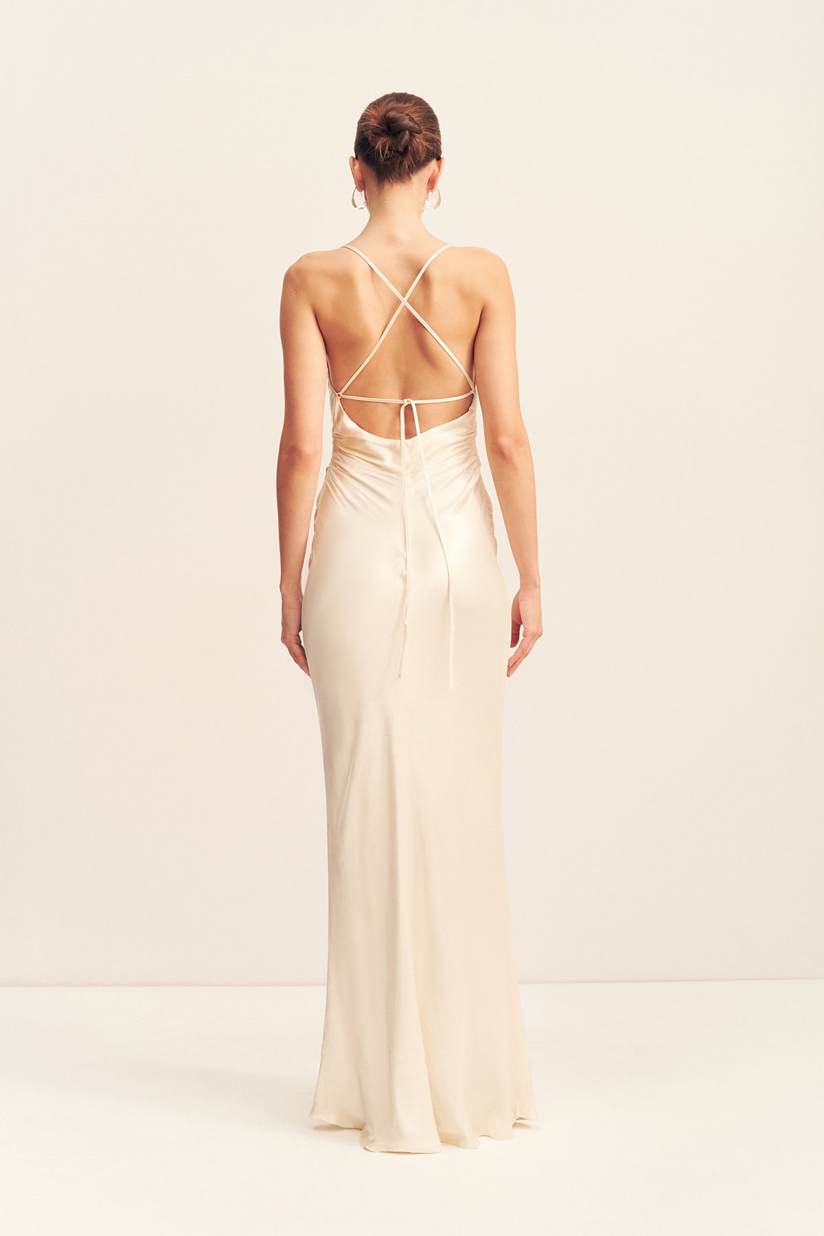 La Lune Lace Back Maxi Dress | Cream | Dresses | Shona Joy
