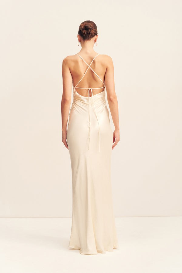 La Lune Lace Back Maxi Dress | Cream | Dresses | Shona Joy Shona Joy US La Lune Lace Back Maxi Dress | Cream | Dresses | Shona Joy Shona Joy US